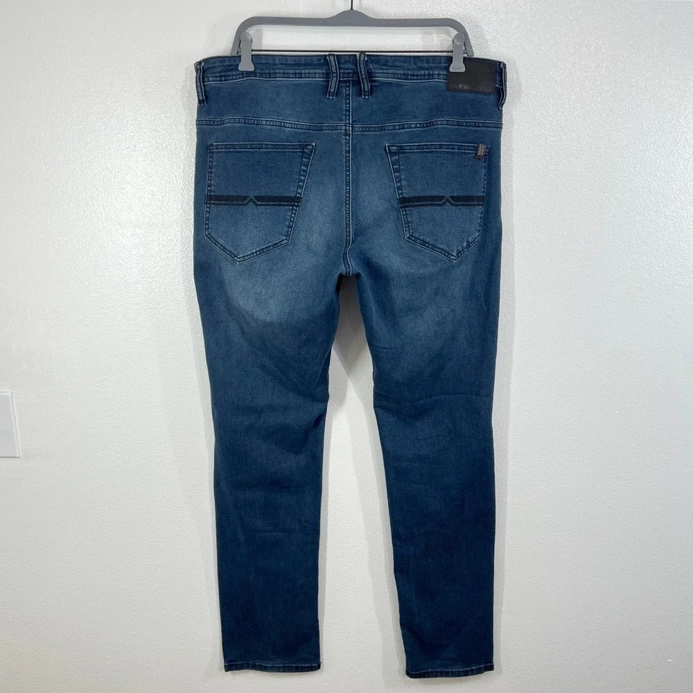 Buffalo David Bitton Axel‎ Slim Stretch Jeans Men's 38x34 Blue Dark Wash Denim